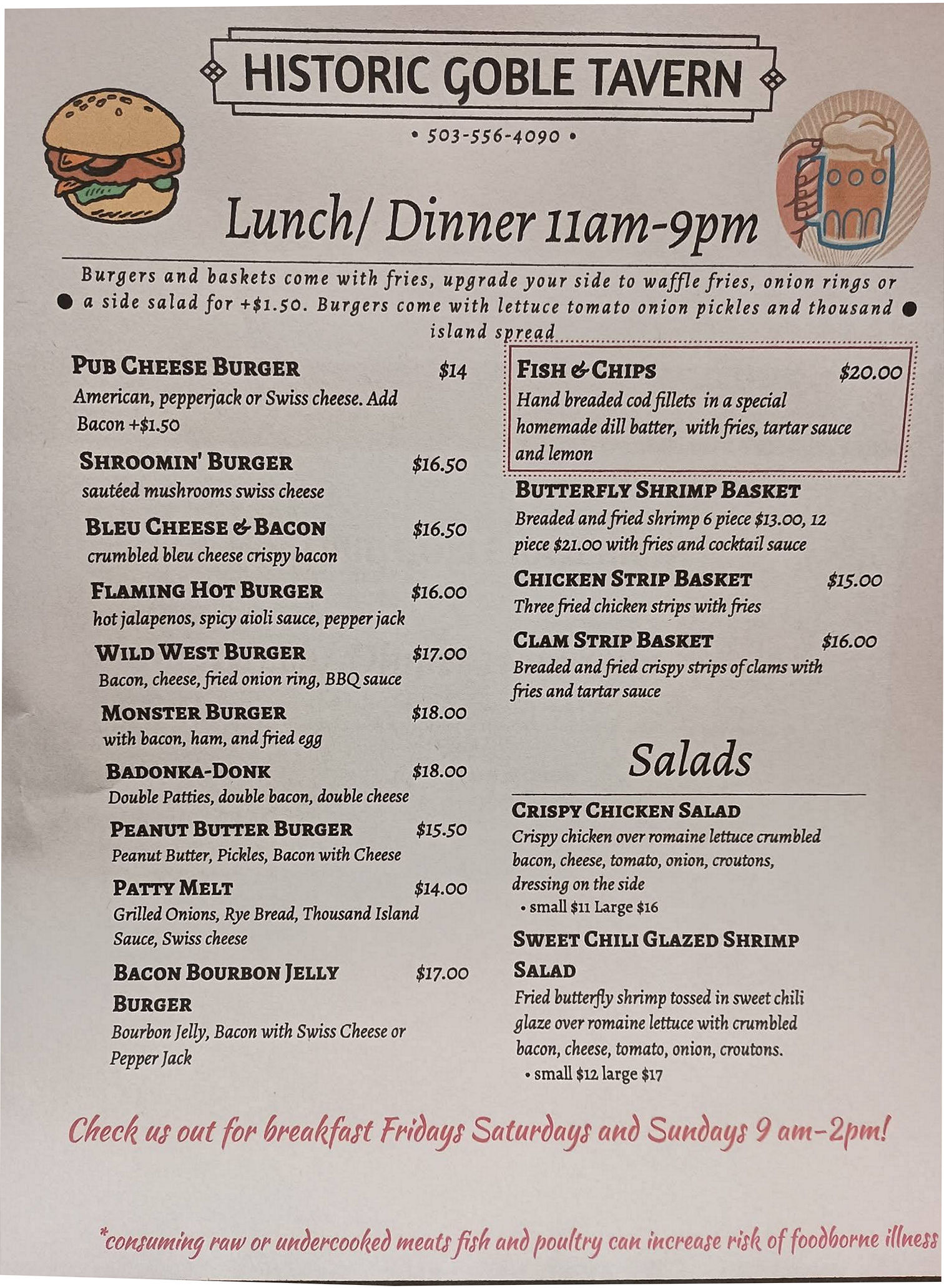 Lunch & Dinner Menu